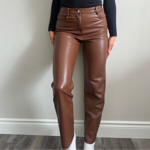 Wilfred Melina Straight Leg Faux Leather Pants